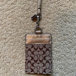 Coach Lanyard ID Pouch